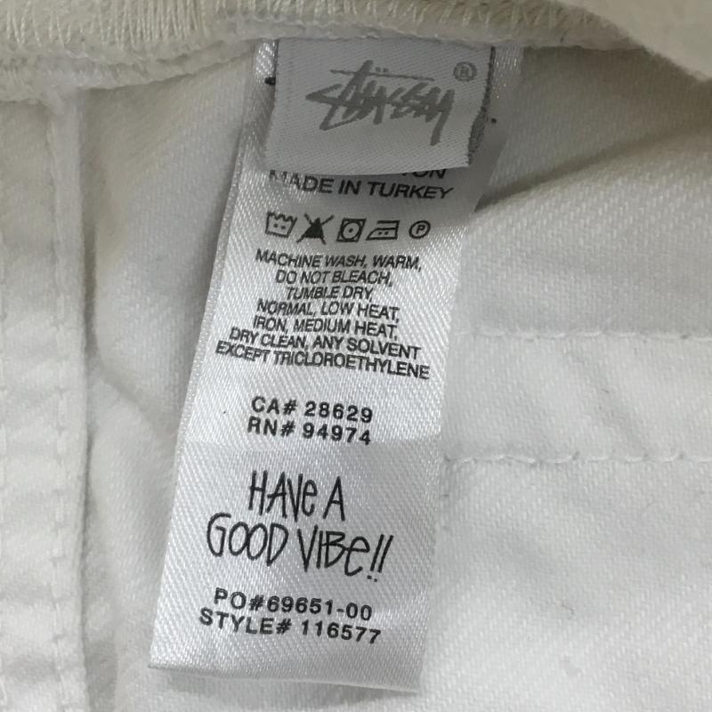 ステューシー STUSSY パンツ ワークパンツ、ペインターパンツ 32インチ 無地 白 / ホワイト / メンズ USED 古着 中古 10128181