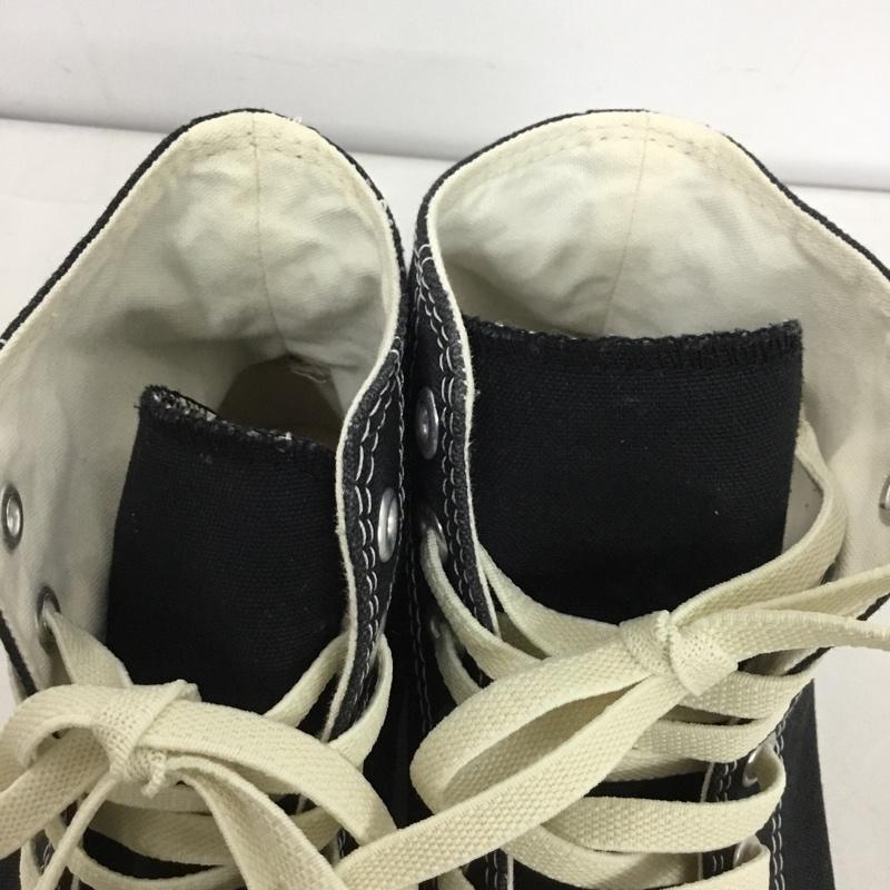 コンバース CONVERSE スニーカー スニーカー 1404 ALL STAR ハイカット 25cm 25.0cm ロゴ、文字 黒 / ブラック / レディース USED 古着 中古 10147129