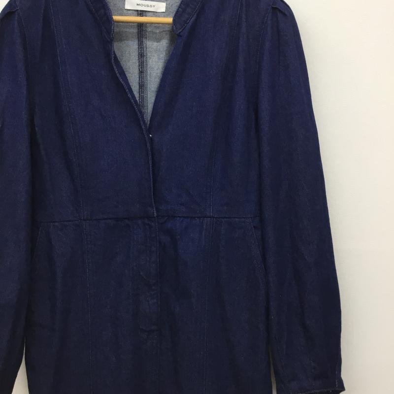 マウジー MOUSSY ワンピース ロングスカート 1 無地 青 / ブルー / レディース USED 古着 中古 10134144