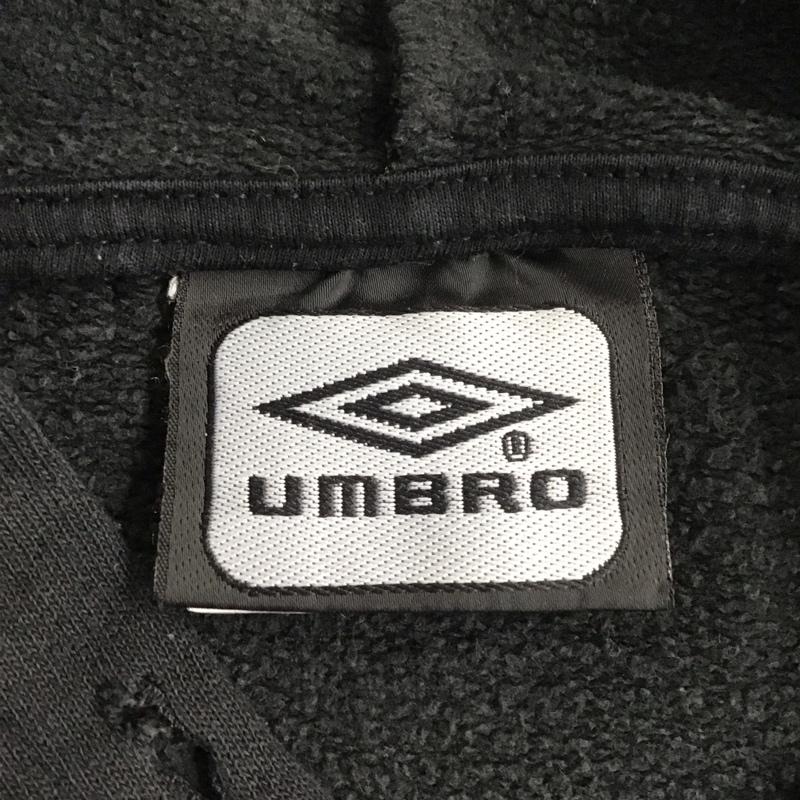 アンブロ UMBRO パーカー 長袖 長袖パーカー フード付きパーカー プリントスウェット トレーナー 90s ポルトガル製 M ロゴ、文字 黒 / ブラック / メンズ USED 古着 中古 10109766