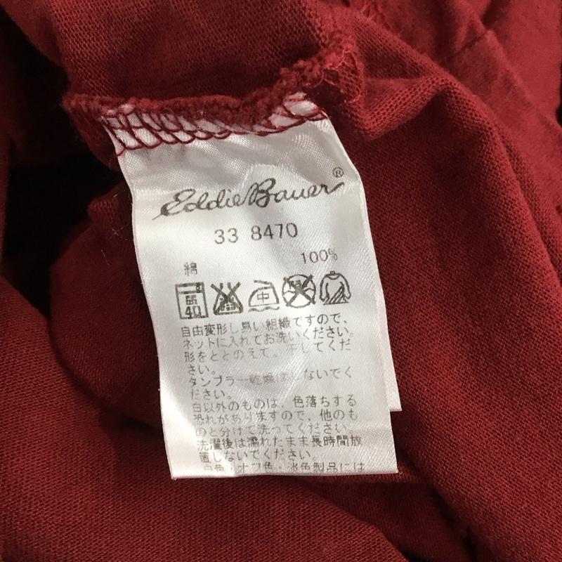 エディーバウアー Eddie Bauer カットソー 長袖 長袖カットソー M 無地 えんじ / ワインレッド / メンズ USED 古着 中古 10143185