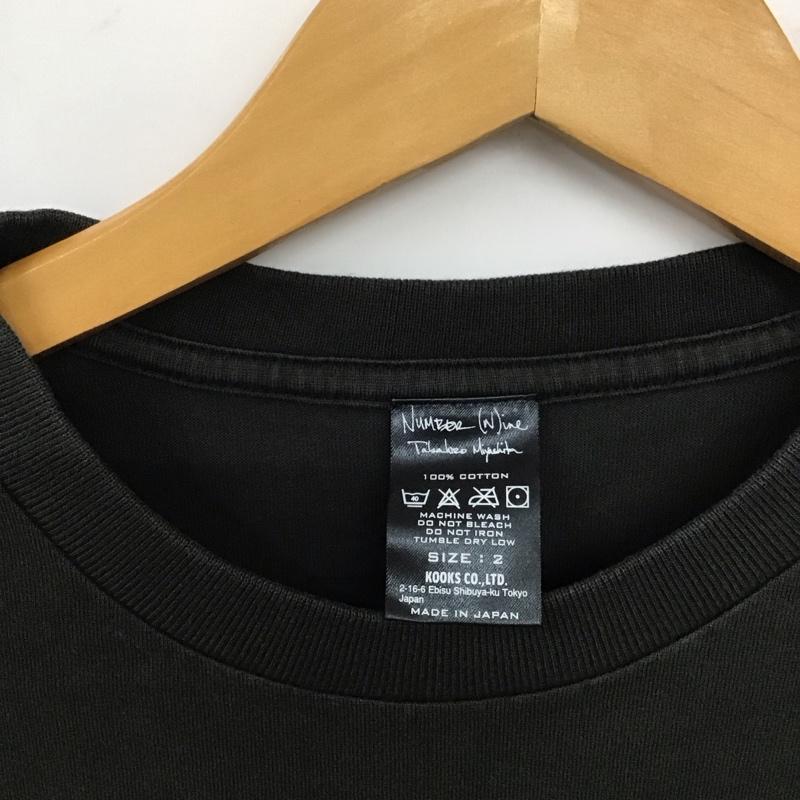 ナンバーナイン NUMBER (N)INE Tシャツ 半袖 半袖カットソー プリントTシャツ クルーネックカットソー romp 2 プリント 黒 / ブラック / メンズ USED 古着 中古 10137120