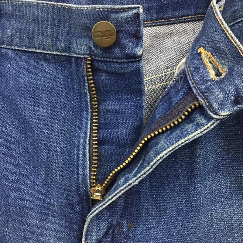 ラングラー Wrangler パンツ デニム、ジーンズ 925DEN USA製 フレア ブーツカット 32 無地 青 / ブルー / メンズ USED 古着 中古 10117968
