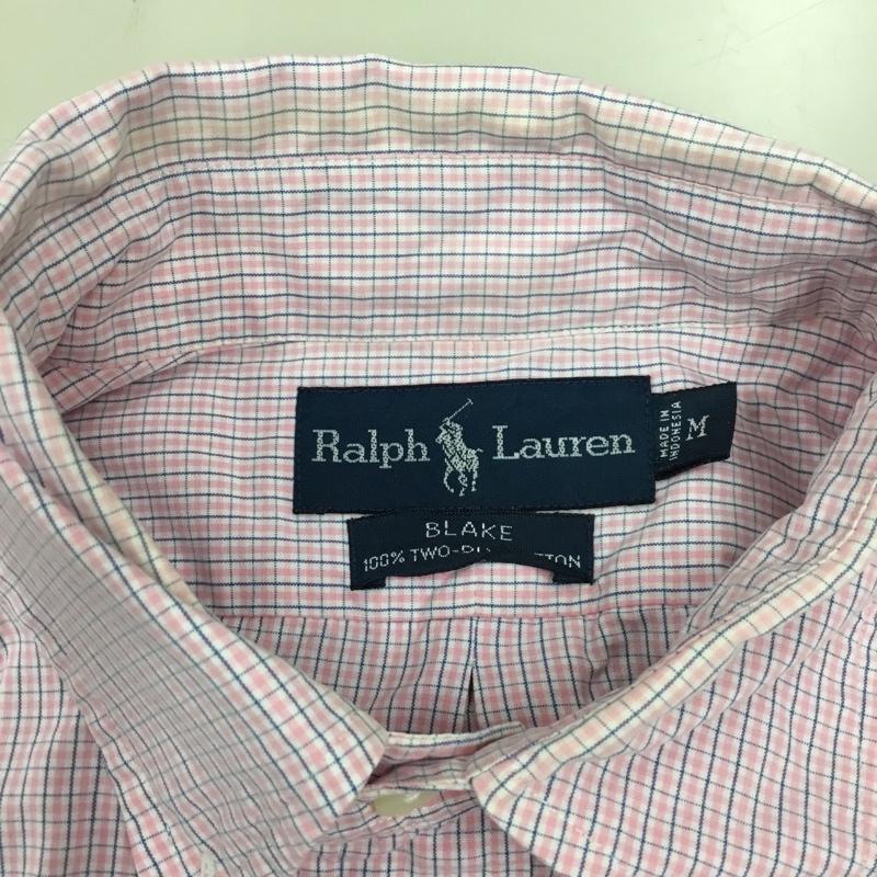 ラルフローレン RALPHLAUREN シャツ、ブラウス 長袖 M チェック 桃 / ピンク / メンズ USED 古着 中古 10110620