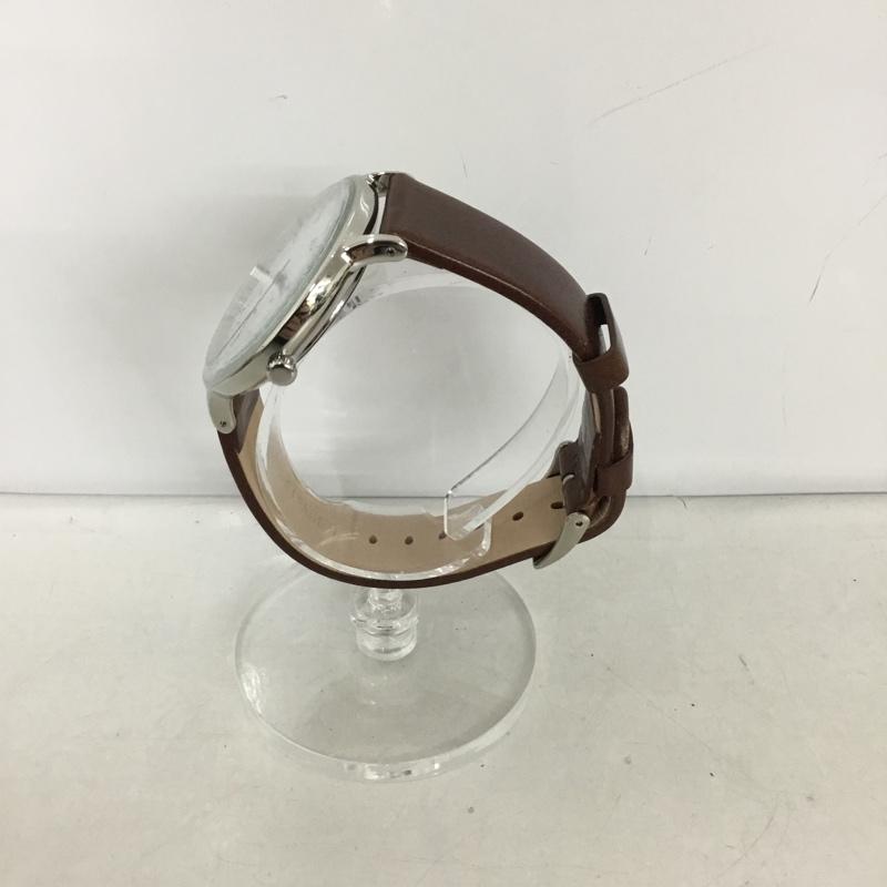 アデクス ADEXE 腕時計 アナログ(クォーツ式) 1868B-03 レザーベルト 箱有 ロゴ、文字 茶 / ブラウン / メンズ USED 古着 中古 10134935
