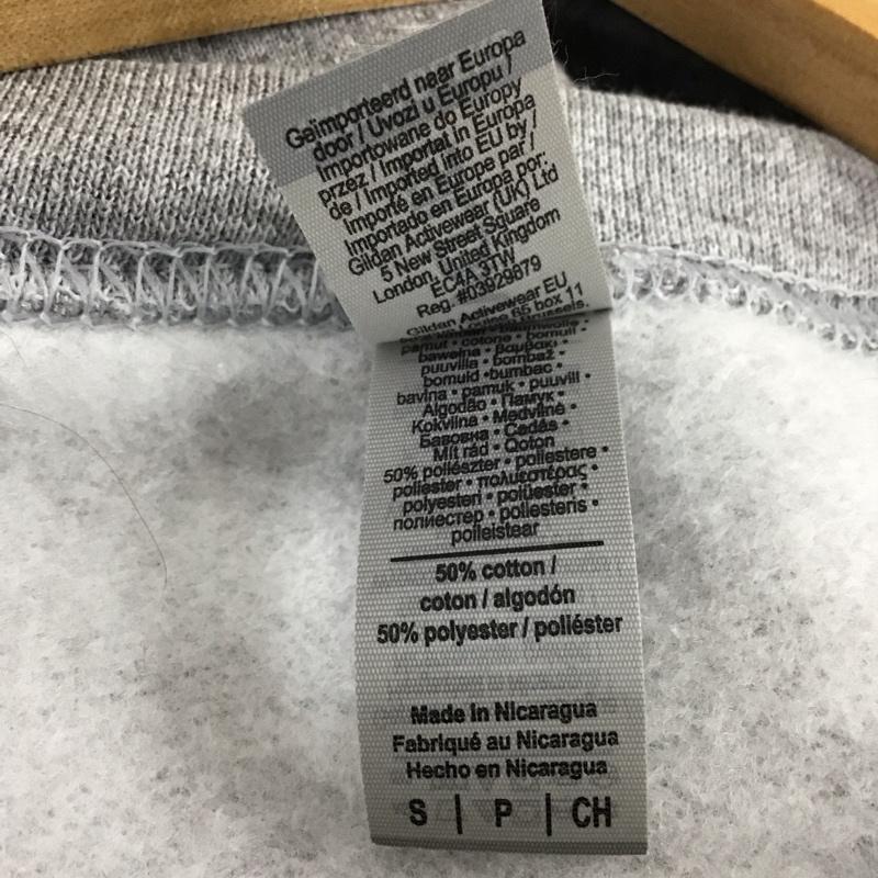 ギルダン GILDAN トレーナー 長袖 長袖トレーナー スウェット クルーネック プルオーバー S ロゴ、文字 灰 / グレー / レディース USED 古着 中古 10142496