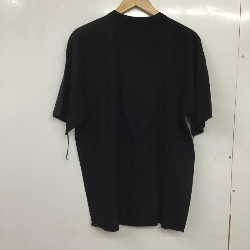 ヘルスニット Healthknit カットソー 半袖 半袖カットソー 無地Tシャツ ヘンリーネックカットソー M 無地 黒 / ブラック / メンズ USED 古着 中古 10138111