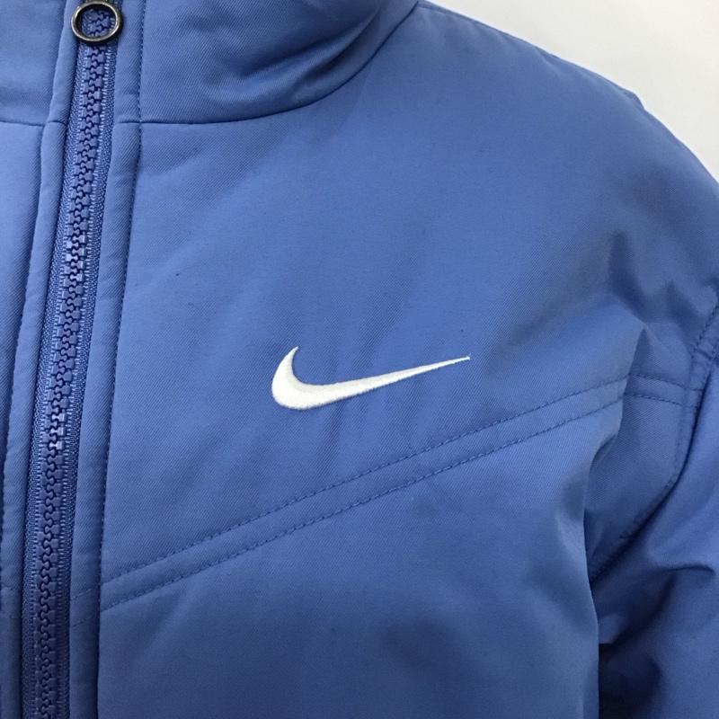 ナイキ NIKE ジャケット、上着 ジャンパー、ブルゾン ジップアップジャケット ジャンパー ジャケット カジュアルジャケット アウター M ロゴ、文字 水色 / ライトブルー / レディース USED 古着 中古 10123916