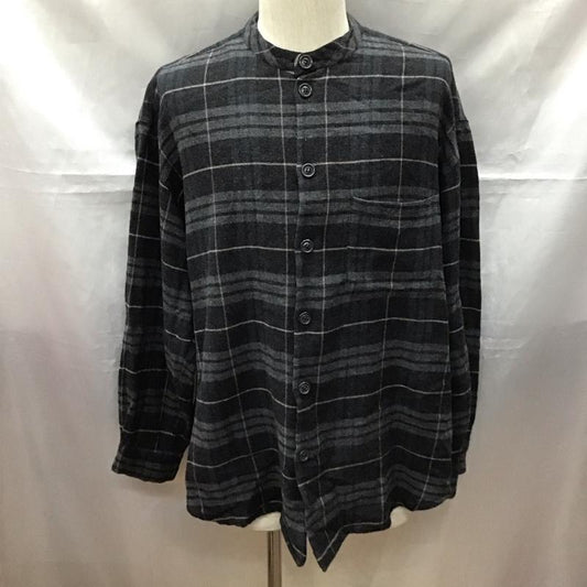 エンポリオアルマーニ EMPORIO ARMANI シャツ、ブラウス 長袖 長袖シャツ ノーカラーシャツ ポケットシャツ 長袖カットソー チェックシャツ 48 チェック マルチカラー / マルチカラー /  メンズ USED 古着 中古 10111469