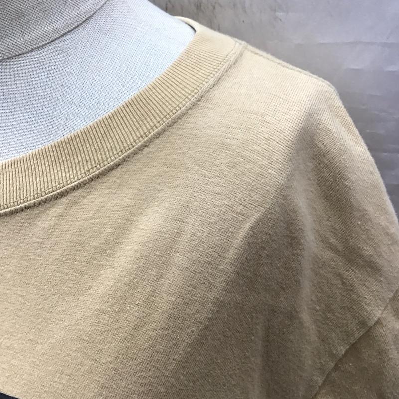 エックスガール X-girl Tシャツ 半袖 クルーネック ロゴ、文字 ベージュ / ベージュ / レディース USED 古着 中古 10117036