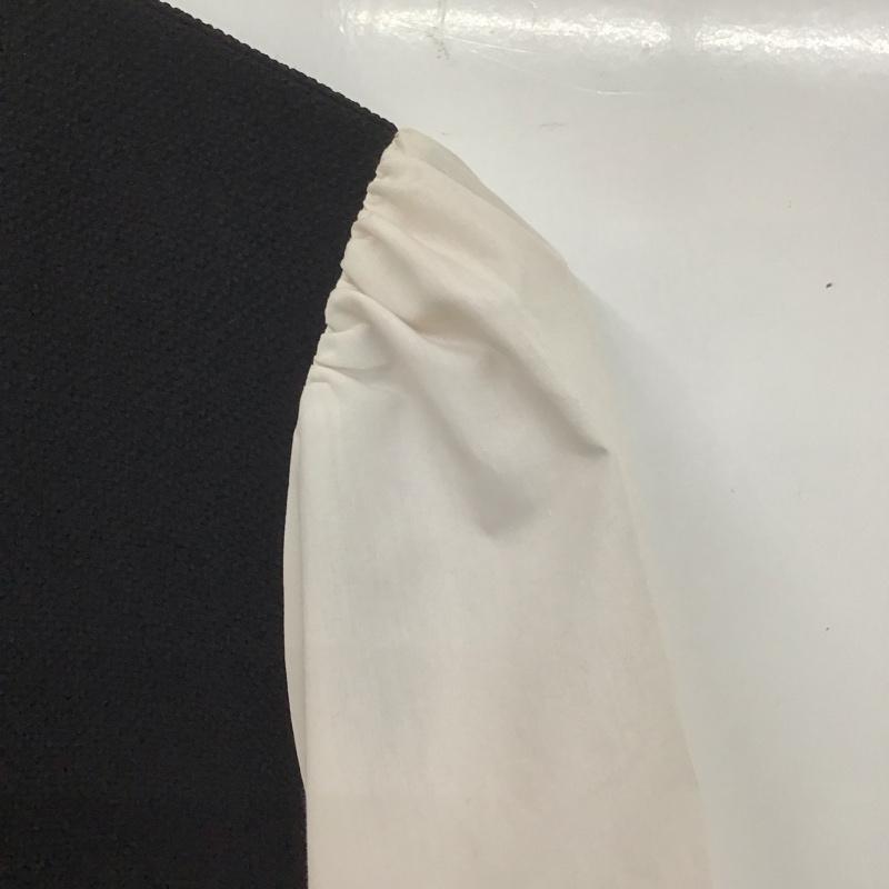 ザラ ZARA カットソー 長袖 XS 無地 白 / ホワイト / X 黒 / ブラック / レディース USED 古着 中古 10124804