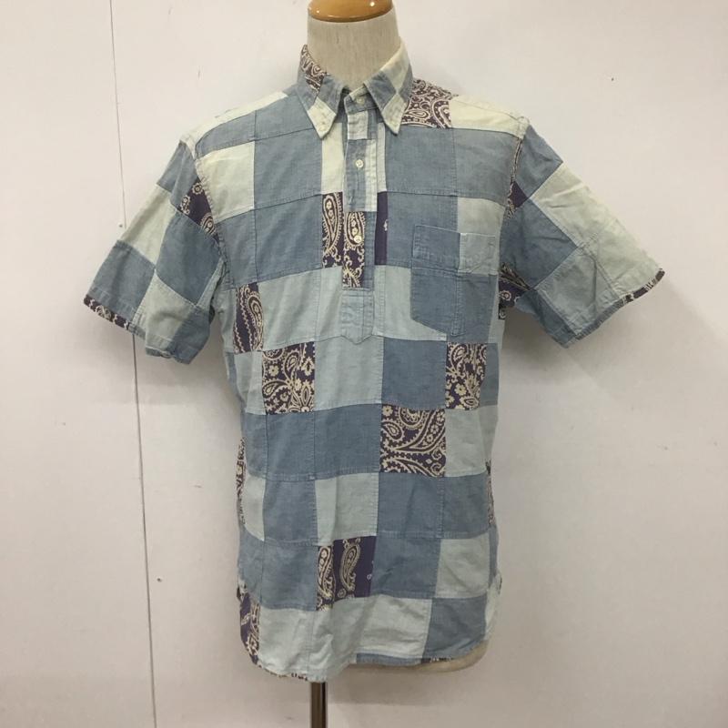 ラルフローレン ラグビー RALPH LAUREN RUGBY シャツ、ブラウス 半袖 半袖シャツ カラーシャツ 半袖カットソー バンダナ柄シャツ S バンダナ柄 インディゴ / インディゴ /  メンズ USED 古着 中古 10108624