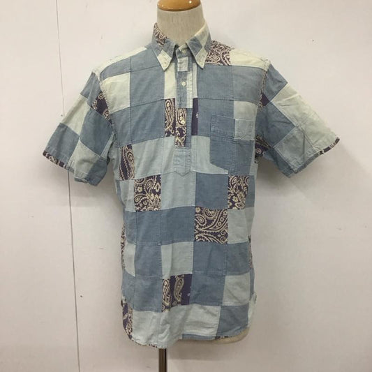 ラルフローレン ラグビー RALPH LAUREN RUGBY シャツ、ブラウス 半袖 半袖シャツ カラーシャツ 半袖カットソー バンダナ柄シャツ S バンダナ柄 インディゴ / インディゴ /  メンズ USED 古着 中古 10108624