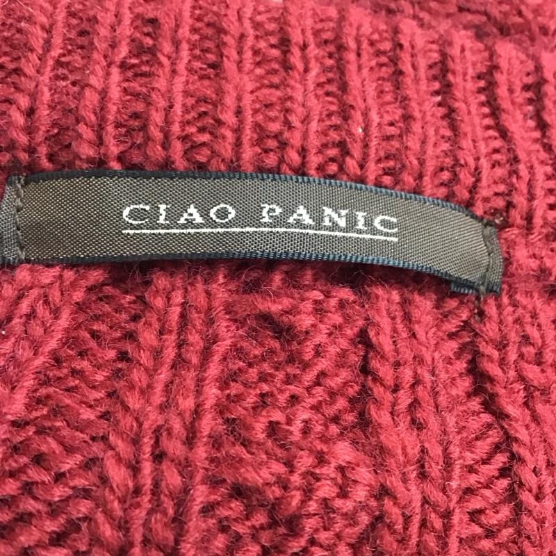 チャオパニック CIAOPANIC ニット、セーター 長袖 928-97887 ケーブルニット クルーネック FREE  ボルドー / ボルドー /  レディース USED 古着 中古 10116722