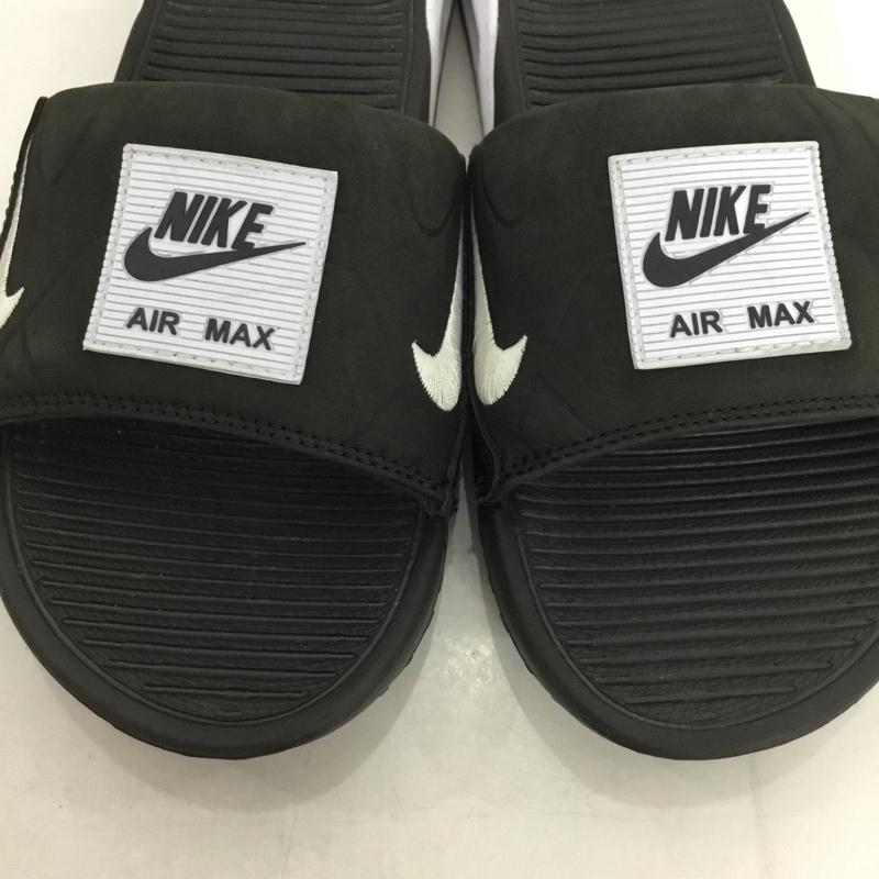 ナイキ NIKE サンダル サンダル BQ4635-002 AIR MAX 90 SLIDE 27cm シャワーサンダル 27.0cm ロゴ、文字 黒 / ブラック / X 白 / ホワイト / メンズ USED 古着 中古 10131078