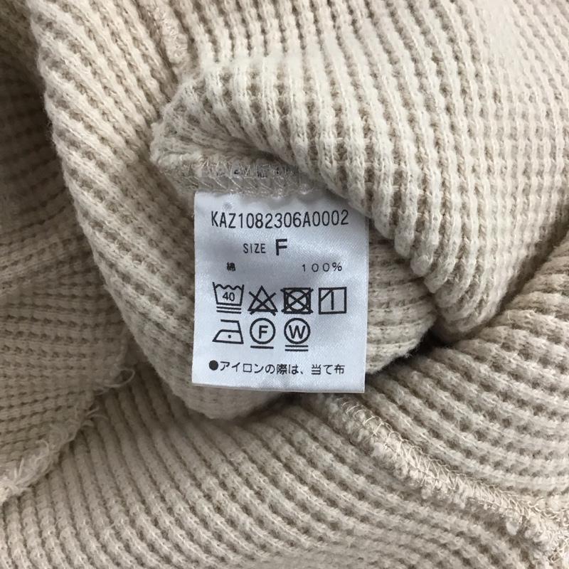 カスタネ Kastane パーカー 長袖 KAZ1082306A0002 ヘビーサーマルフーディプルオーバー FREE 無地 ベージュ / ベージュ / レディース USED 古着 中古 10146752