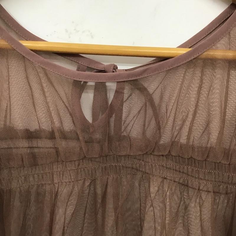 アルシーヴ archives カットソー 半袖 バルーンチュールTOPS バルーン袖 M 無地 桃 / ピンク / レディース USED 古着 中古 10129195