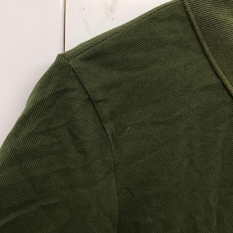 ラコステ LACOSTE ポロシャツ 半袖 5 無地 緑 / グリーン / メンズ USED 古着 中古 10128553