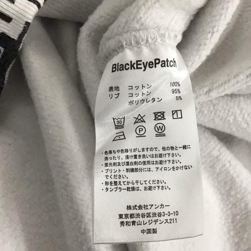 ブラックアイパッチ BlackEyePatch トレーナー 長袖 長袖トレーナー スウェット クルーネック プルオーバー XL プリント 白 / ホワイト / X 黒 / ブラック / メンズ USED 古着 中古 10138445