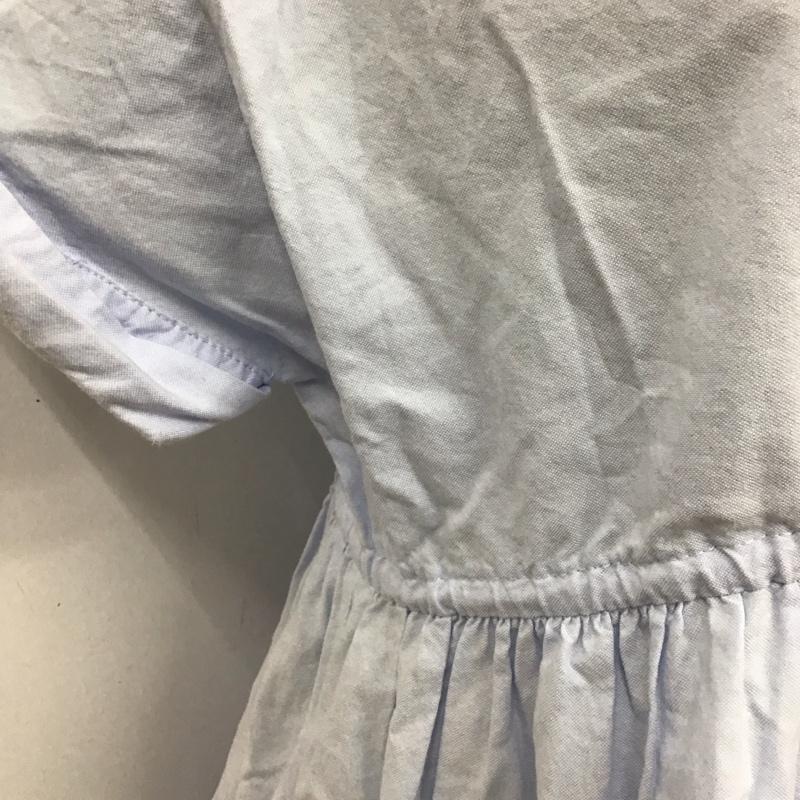 ザラ ZARA シャツ、ブラウス 半袖 半袖シャツ チュニック フレアシャツ XS 無地 水色 / ライトブルー / レディース USED 古着 中古 10126932