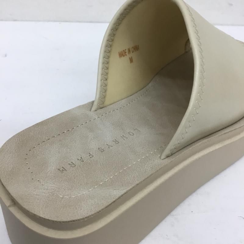 ローリーズファーム LOWRYS FARM サンダル サンダル M 無地 オフホワイト / オフホワイト / レディース USED 古着 中古 10149994