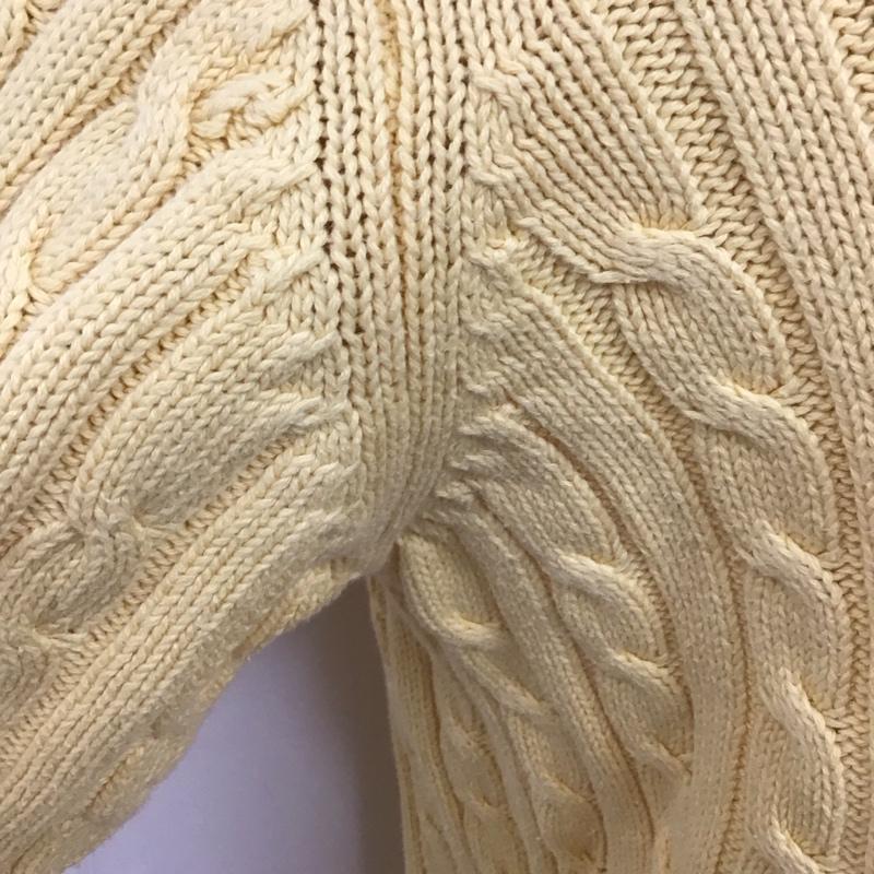 エルエルビーン L.L.Bean ニット、セーター 長袖 長袖ニットカットソー クルーネック セーター 黄 / イエロー / メンズ USED 古着 中古 10126861