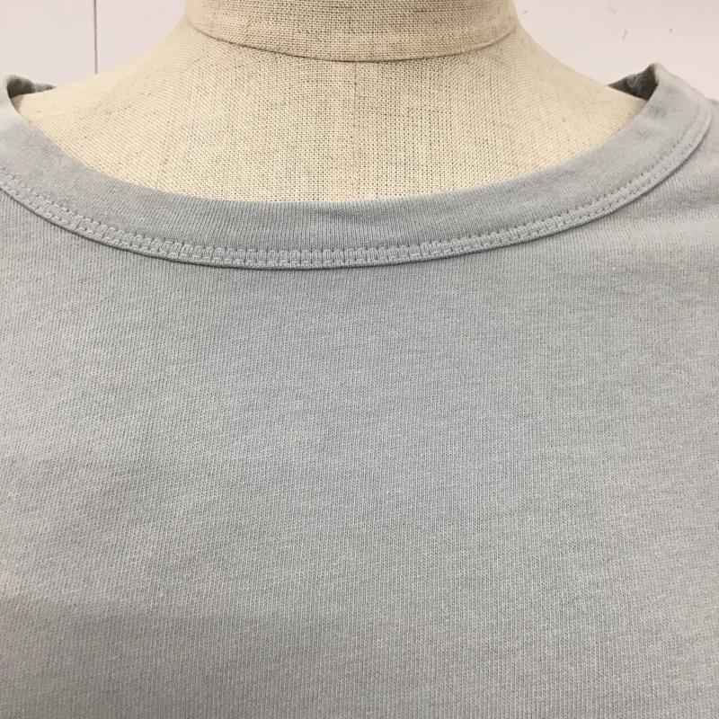 ロッソ ROSSO カットソー 半袖 RA75-23B008 袖フリル FREE 無地 水色 / ライトブルー /  レディース USED 古着 中古 10114094