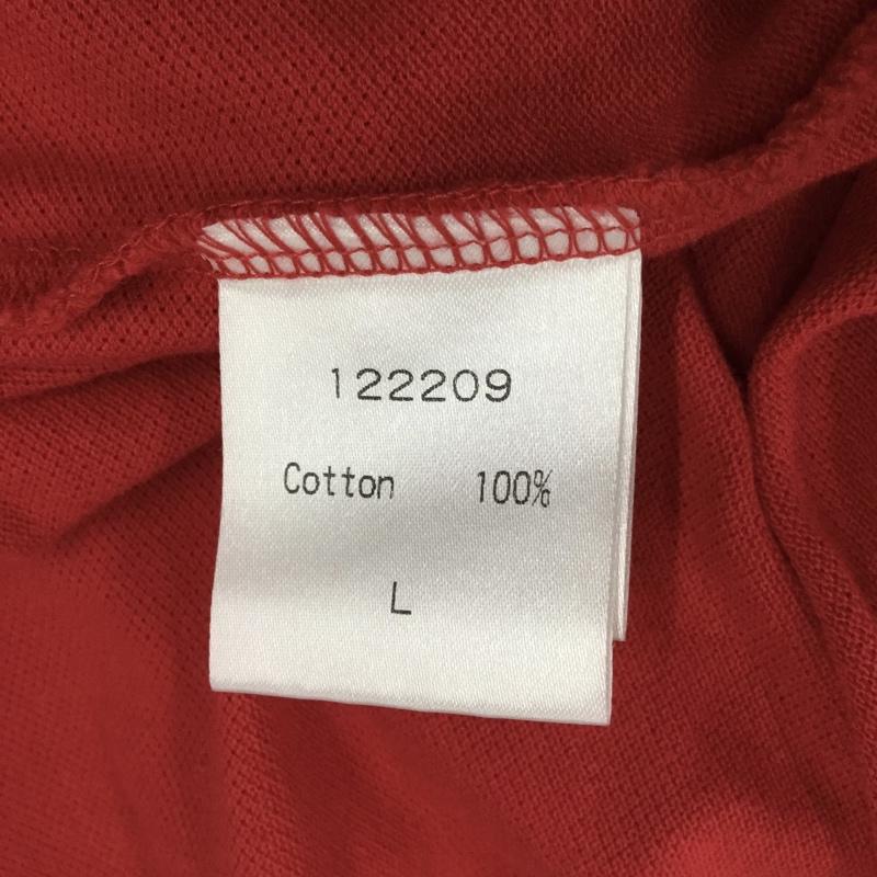 24カラッツ 24karats ポロシャツ 半袖 半袖ポロシャツ カラーシャツ 半袖カットソー L ロゴ、文字 赤 / レッド / メンズ USED 古着 中古 10112295