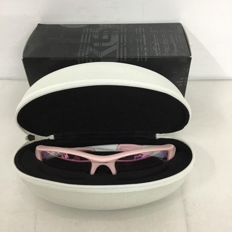 オークリー OAKLEY めがね・サングラス サングラス 03-886J FLAK JACKET スポーツサングラス ミラーレンズ 箱有 ロゴ、文字 桃 / ピンク / X 白 / ホワイト / メンズ USED 古着 中古 10129390