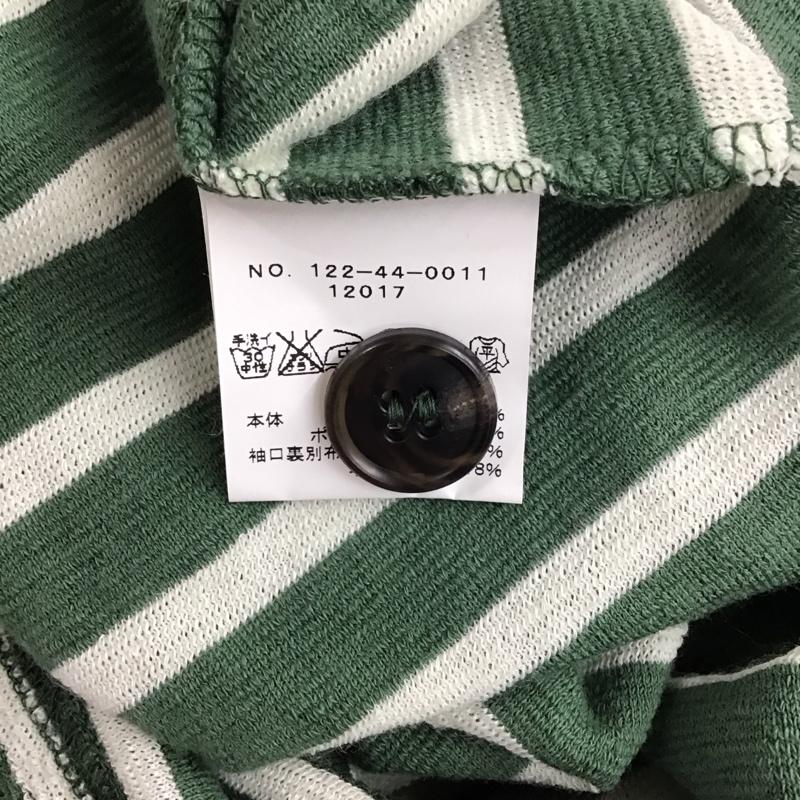 シップスジェットブルー SHIPS JET BLUE カーディガン 長袖 長袖カーディガン 長袖カットソー ノーカラージャケット 前開カーディガン M ボーダー柄 マルチカラー / マルチカラー / メンズ USED 古着 中古 10114183