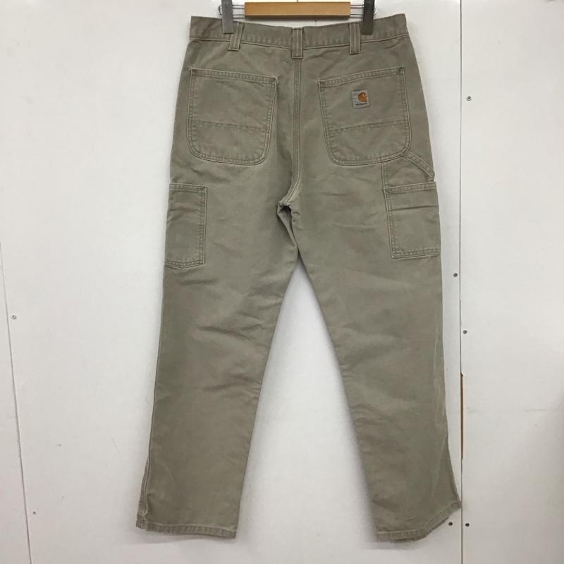 カーハート Carhartt パンツ ワークパンツ、ペインターパンツ ワークパンツ ワイドパンツ カジュアルパンツ 33インチ 無地 ベージュ / ベージュ / メンズ USED 古着 中古 10132919