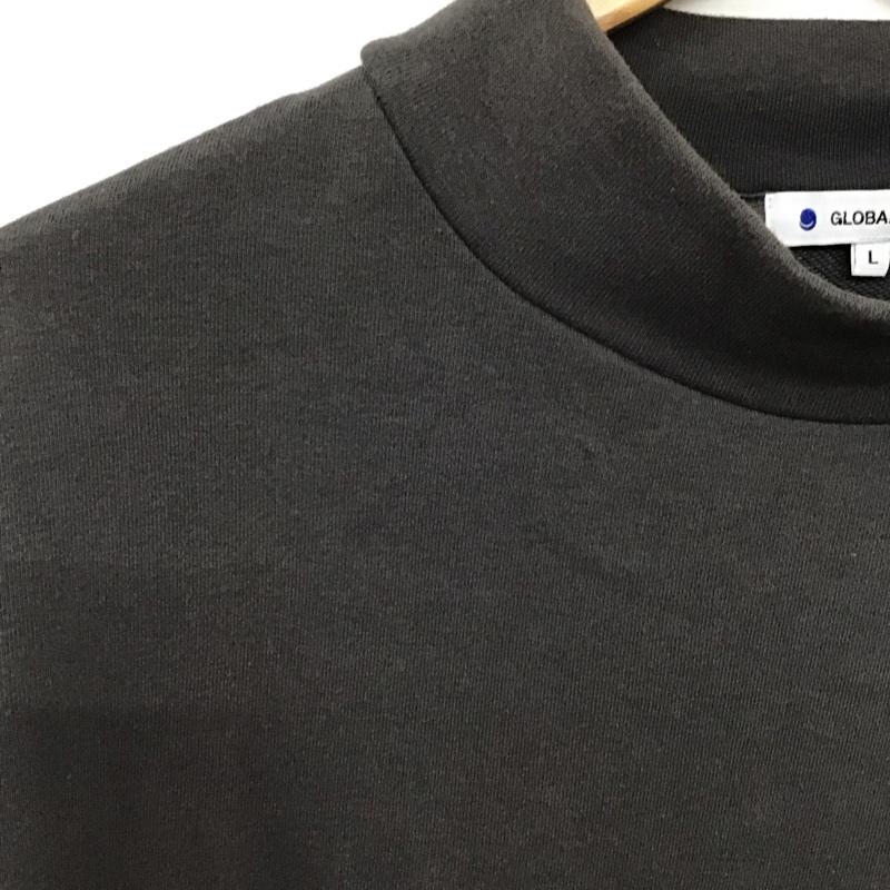 グローバルワーク GLOBAL WORK カットソー 長袖 gw620560ad 長袖カットソー タートルネックカットソー ロングスリーブカットソー L 無地 黒 / ブラック / レディース USED 古着 中古 10119555