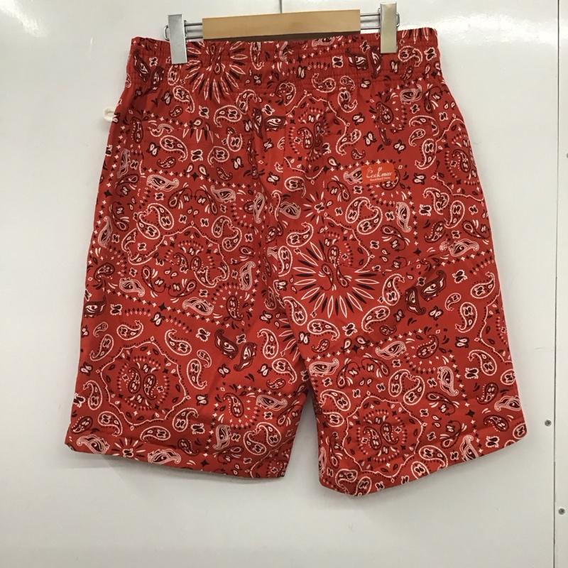 クックマン COOKMAN パンツ ショートパンツ ショートパンツ ハーフパンツ カジュアルパンツ L プリント 赤 / レッド / メンズ USED 古着 中古 10134805