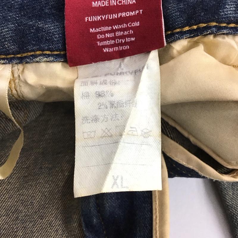 古着 USED パンツ デニム、ジーンズ デニムパンツ ワイドパンツ カジュアルパンツ XL 無地 マルチカラー / マルチカラー /  メンズ USED 古着 中古 10124932