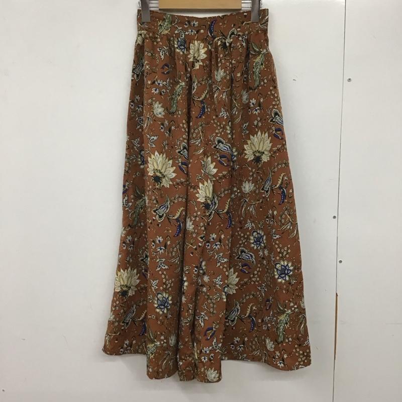 チャオパニック CIAOPANIC ボトムス ボトムス ワイドパンツ FREE 総柄 茶 / ブラウン / レディース USED 古着 中古 10138064
