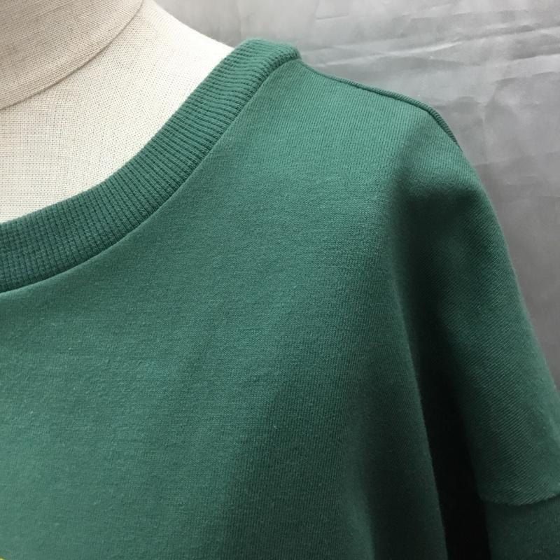 イング INGNI Tシャツ 半袖 1221-100125-00 カレッジTシャツ クルーネック M ロゴ、文字 緑 / グリーン / レディース USED 古着 中古 10115557