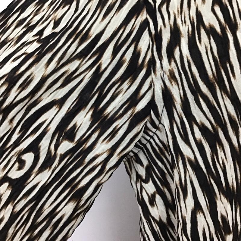 ザラ ZARA シャツ、ブラウス 長袖 6365 487 042 S アニマル柄 黒 / ブラック / X 茶 / ブラウン / X オフホワイト / オフホワイト / レディース USED 古着 中古 10112623