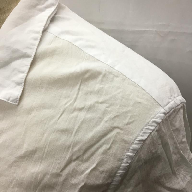 アルマーニエクスチェンジ A/X ARMANIEXCHANGE シャツ、ブラウス 半袖 半袖シャツ カジュアルシャツ カラーシャツ L ロゴ、文字 白 / ホワイト / レディース USED 古着 中古 10106581