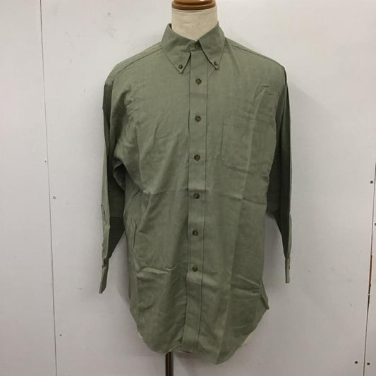 ブルックスブラザーズ BROOKS BROTHERS シャツ、ブラウス 長袖 長袖シャツ カラーシャツ ポケットシャツ 長袖カットソー M ストライプ 緑 / グリーン /  メンズ USED 古着 中古 10112544