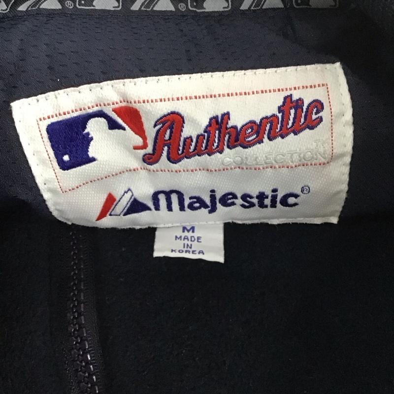 マジェスティック MAJESTIC ジャケット、上着 ジャンパー、ブルゾン ジップアップジャケット ジャンパー スポーツウェア アウター M ロゴ、文字 紺 / ネイビー / メンズ USED 古着 中古 10111137