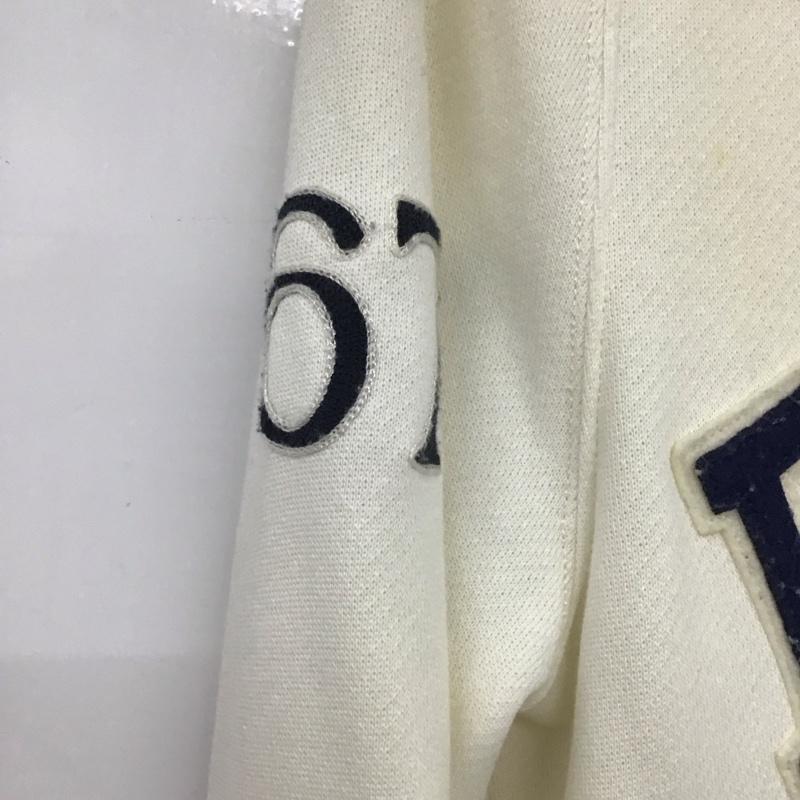 ポロラルフローレン POLO RALPH LAUREN トレーナー 長袖 ジップ ジャケット S ロゴ、文字 白 / ホワイト / X 紺 / ネイビー / メンズ USED 古着 中古 10134513