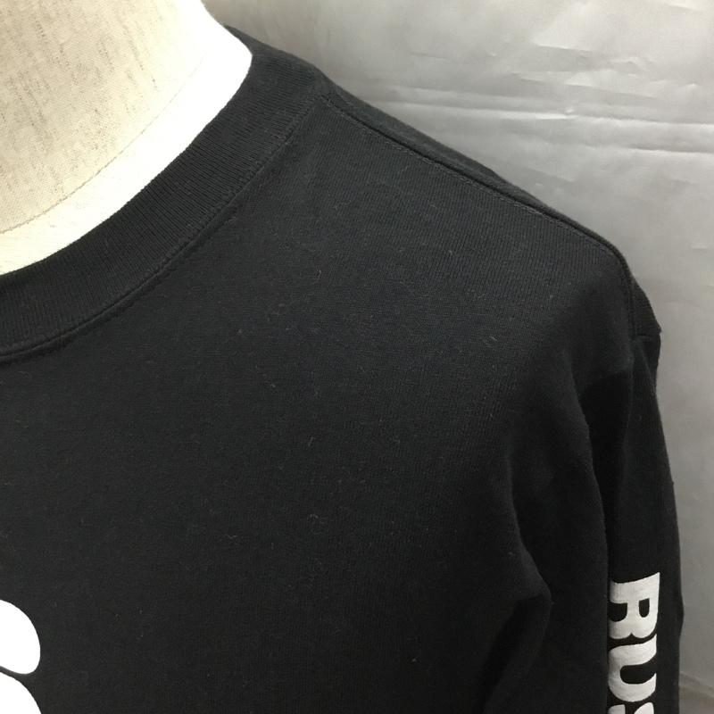 ラッセル RUSSELL カットソー 長袖 長袖 M プリント 黒 / ブラック /  メンズ USED 古着 中古 10109585