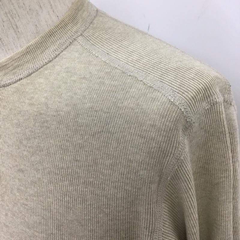 ポロバイラルフローレン Polo by RALPH LAUREN カットソー 長袖 長袖カットソー ヘンリーネックカットソー ロングスリーブカットソー プリントTシャツ M 無地 ベージュ / ベージュ /  メンズ USED 古着 中古 10111481