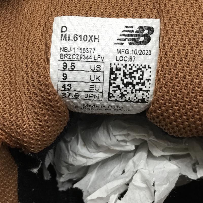 ニューバランス New Balance スニーカー スニーカー ML610XH GORE-TEX 27.5cm 箱有 27.5cm ロゴ、文字 茶 / ブラウン / メンズ USED 古着 中古 10117607