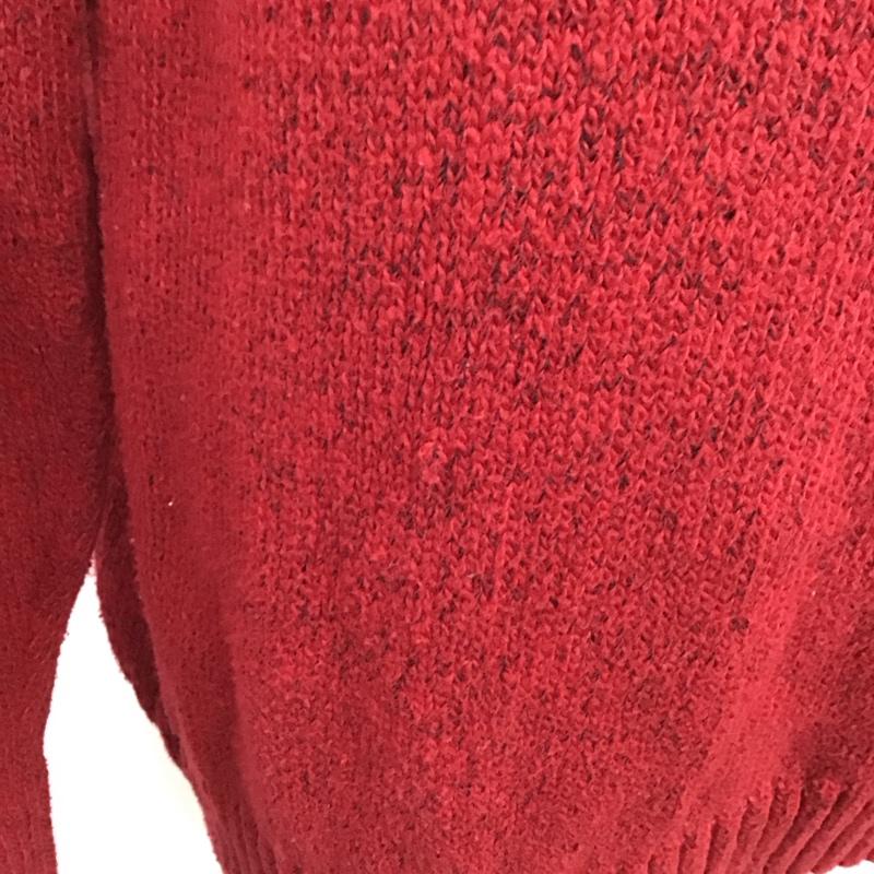 チャップス CHAPS ニット、セーター 長袖 長袖ニットカットソー ニット セーター ジップアップネックニット L 無地 赤 / レッド / メンズ USED 古着 中古 10122147
