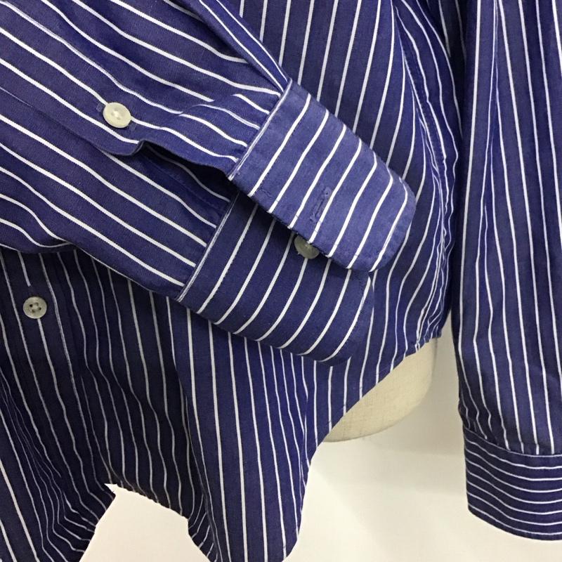 ラルフローレン RALPHLAUREN シャツ、ブラウス 長袖 長袖シャツ ストライプシャツ カジュアルシャツ ストライプシャツ S ストライプ 白 / ホワイト / X 青 / ブルー / レディース USED 古着 中古 10110228