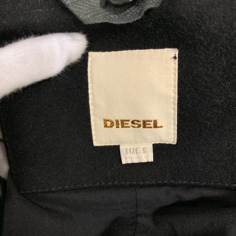 ディーゼル DIESEL コート コート一般 S 無地 X X ワンポイント 黒 / ブラック / メンズ USED 古着 中古 10015125