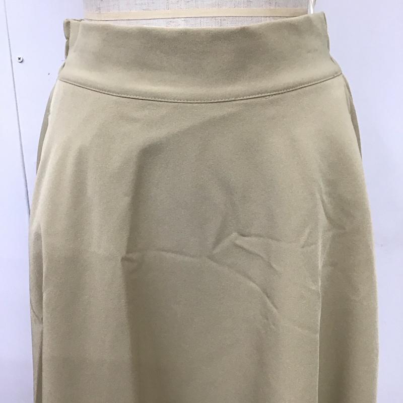 アイテムズ アーバンリサーチ ITEMS URBAN RESEARCH スカート ロングスカート it17-25a003 ボリュームフレアスカート ロングスカート FREE 無地 ベージュ / ベージュ / レディース USED 古着 中古 10117859