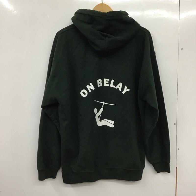 ギルダン GILDAN パーカー 長袖 長袖パーカー プルオーバーパーカー スウェット L ロゴ、文字 緑 / グリーン / メンズ USED 古着 中古 10137629