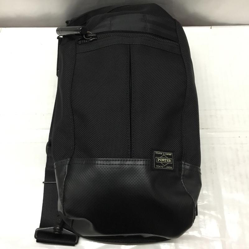 ポーター PORTER ボディバッグ ボディバッグ ヒート スリングショルダーバッグ ワンショルダー ロゴ、文字 黒 / ブラック / メンズ USED 古着 中古 10111990